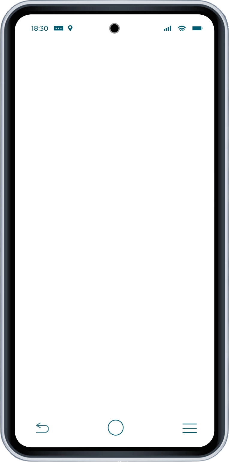 Mockup di uno smartphone con etichetta digitale