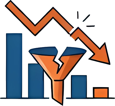 Immagine traffico in calo sito web